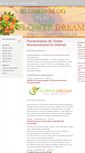 Mobile Screenshot of blumen-blog.flowerdreams.de